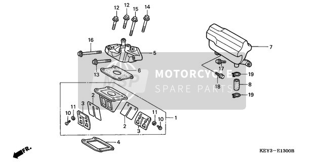 Honda FES150 1998 Soupape à clapets pour un 1998 Honda FES150